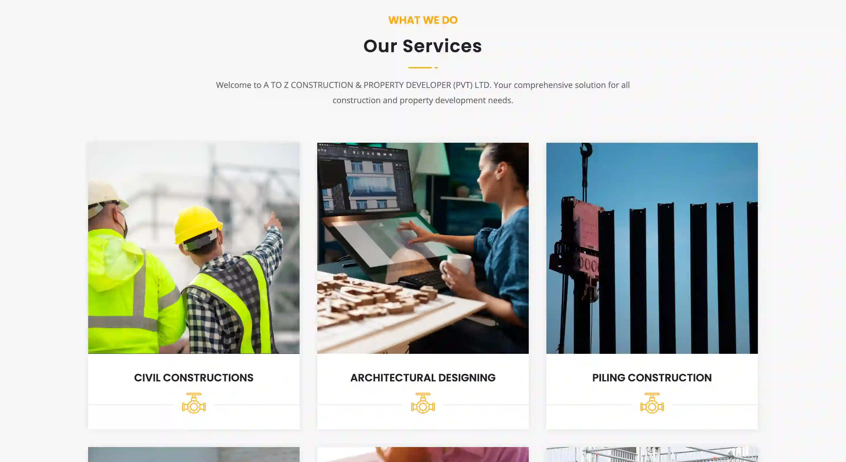 Customized Web Development Solution for A to Z Construction Property Developers