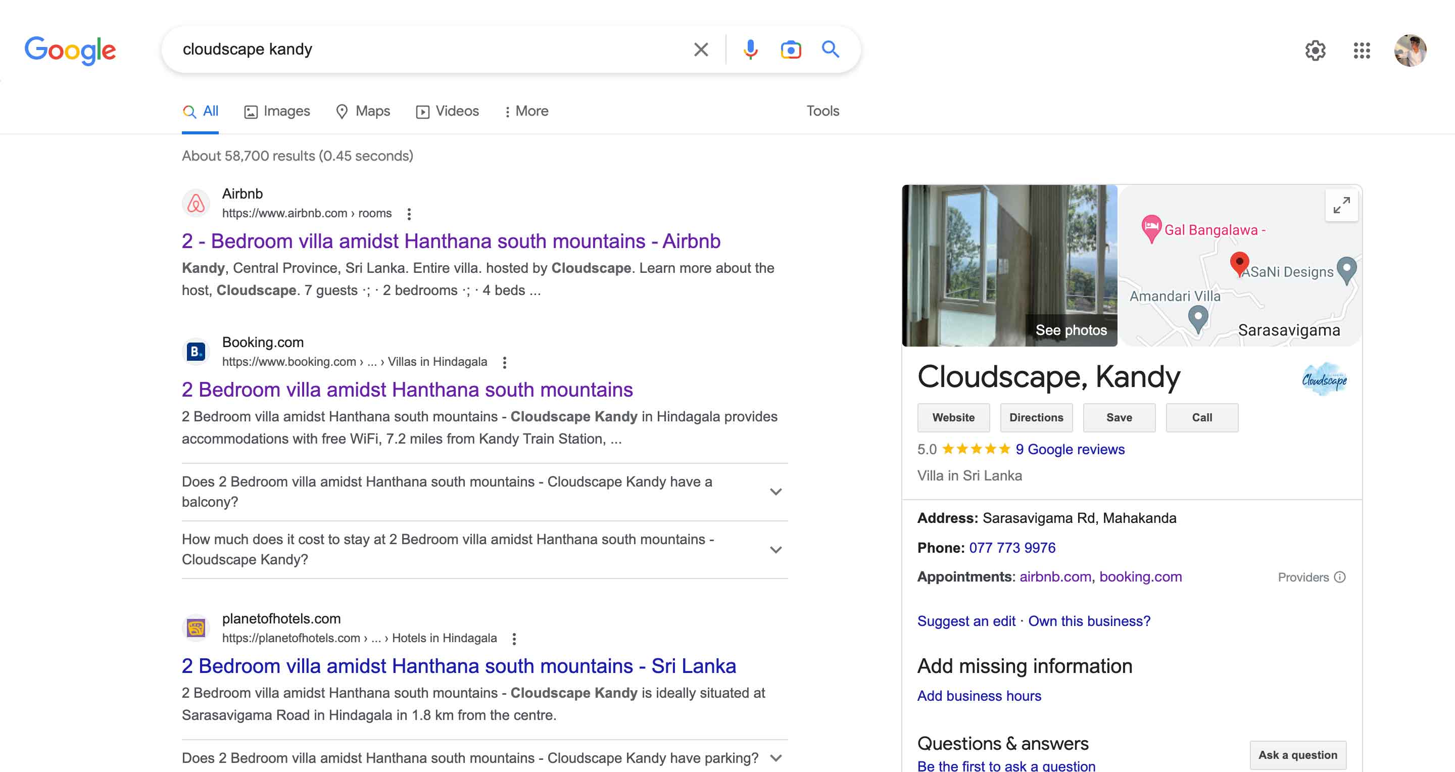 Customized SEO  to Drive More Traffic and Revenue Solution for Cloudscape Kandy